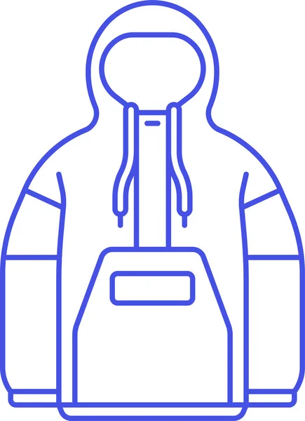 Accessoire Icône Vêtements Bleu Dans Catégorie Vêtements Accessoire — Image vectorielle