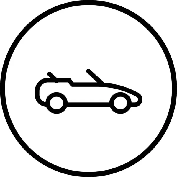 Automatización Automática Icono Coche Estilo Esquema — Vector de stock