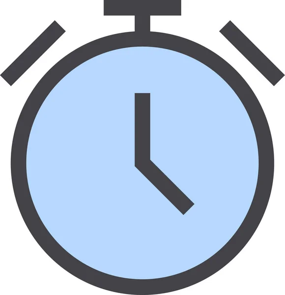 Horloge Icône Web Illustration Simple — Image vectorielle