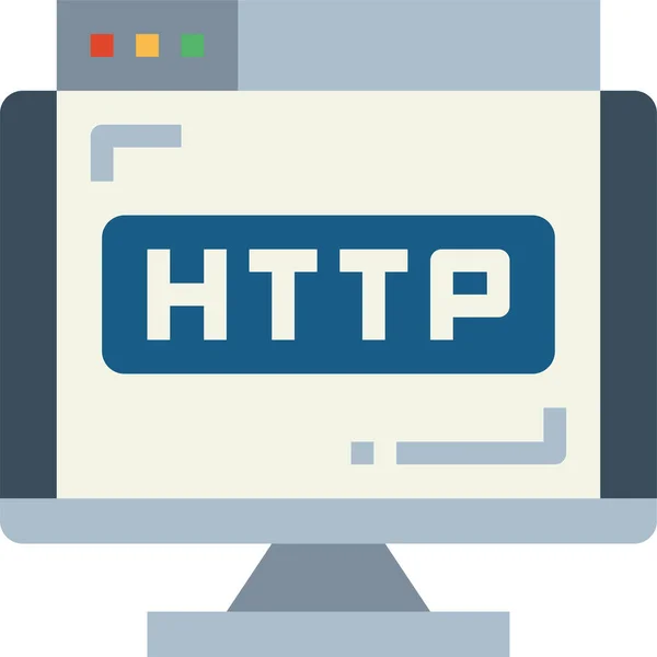 Domain Http Internet Icon — Stock Vector