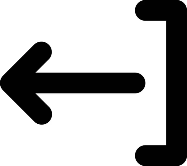 Šipka Zpět Symbol Kategorii Šipek — Stockový vektor