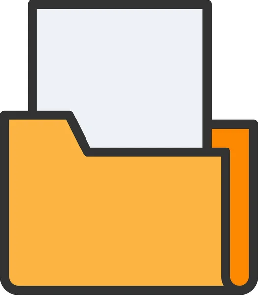 Ikona Folderu Dokumentu — Wektor stockowy