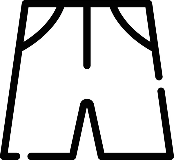 Taška Oblečení Ikona Stylu Osnovy — Stockový vektor