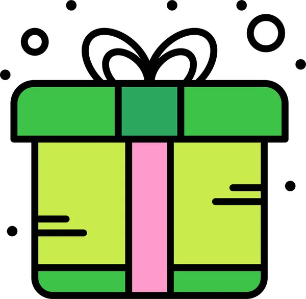 Bonus Box Gift Icoon Evenementen Entertainment Categorie — Stockvector