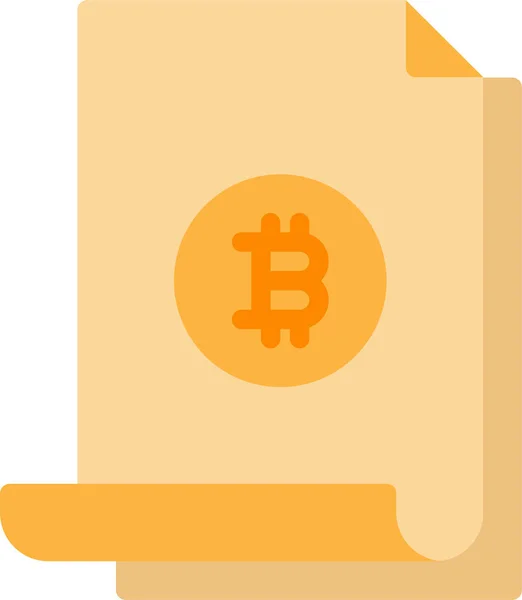 Kryptowährungssymbol Bitcoin Blockchain — Stockvektor
