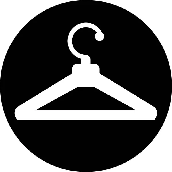 Acomodation Hotel Clothing Icon Solid Style — Stock Vector