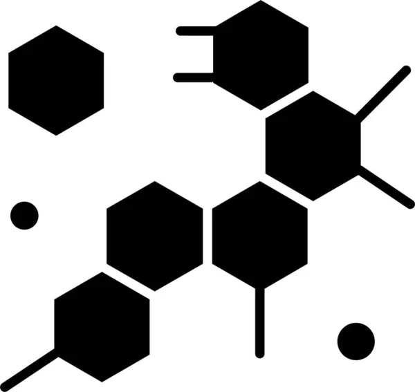 Icono Ciencia Molécula Celular — Vector de stock