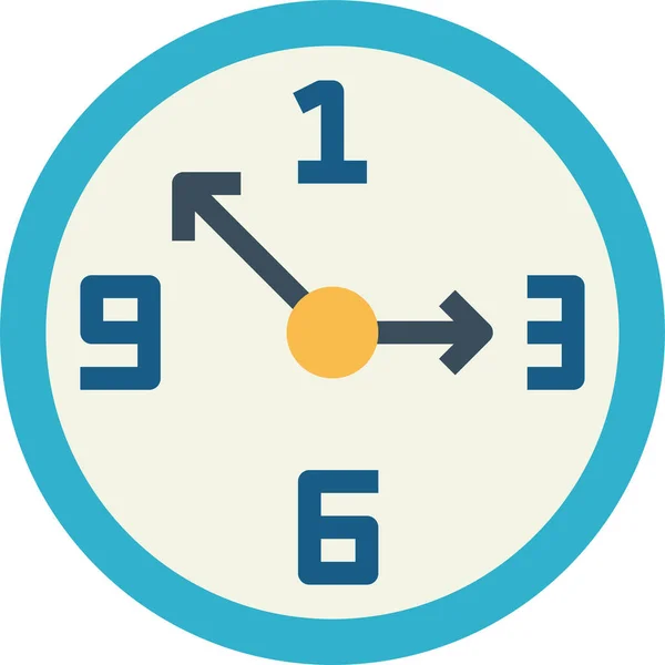 Reloj Icono Herramienta Tiempo Categoría Gestión Negocios — Vector de stock