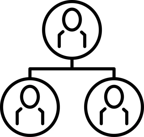 Familiengenealogie Hierarchie Symbol — Stockvektor