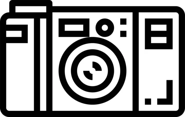 Camera Digital Photography Icon Outline Style — Stock Vector