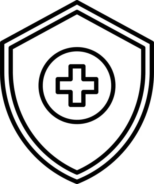 Icona Dell Ospedale Sanitario Nella Categoria Ospedali Assistenza Sanitaria — Vettoriale Stock