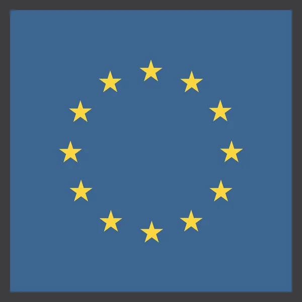 País Europa Icono Europeo Estilo Contorno Lleno — Vector de stock