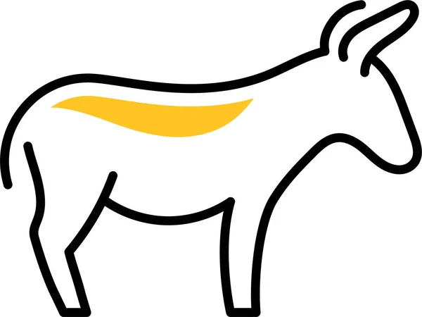 Donkey Ass Jackass Icon Independence Day Category — Wektor stockowy