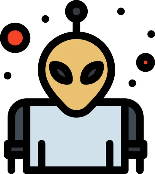 Alien Planet Space Icon Space Aliens Category — Stock Vector