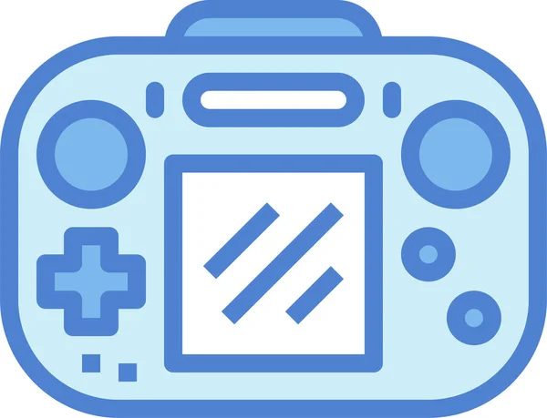 Ícone Gamepad Jogo Eletrônico Estilo Esboço Preenchido —  Vetores de Stock