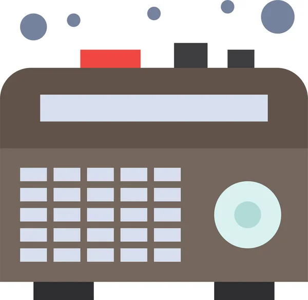 Boom Box Radio Icon Flat Style — Stock Vector