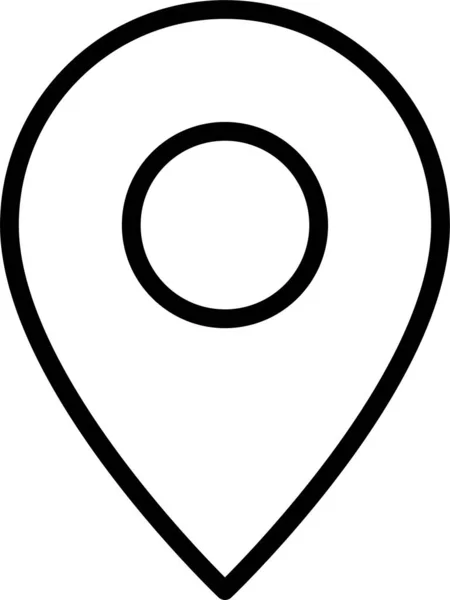 Gps Icono Ubicación Interfaz — Vector de stock