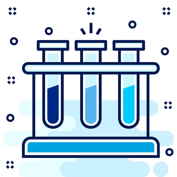 Icono Laboratorio Tarro Química Estilo Contorno Lleno — Archivo Imágenes Vectoriales