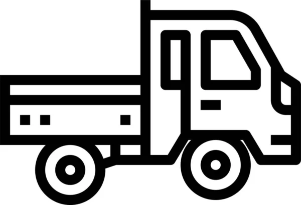 Delivery Mini Transportation Icon Vehicles Modes Transportation Category — Stock Vector