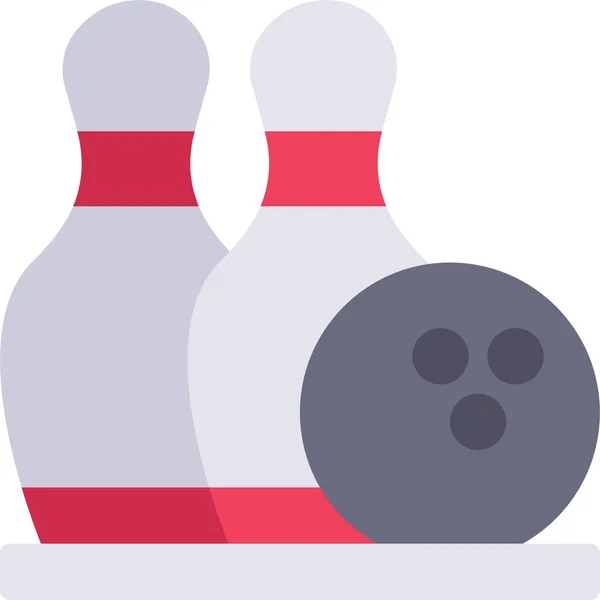 Équipement Bowling Icône Balle — Image vectorielle