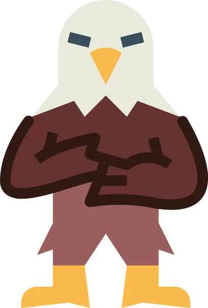 Eagle Hawk Bird Icon — Stock Vector