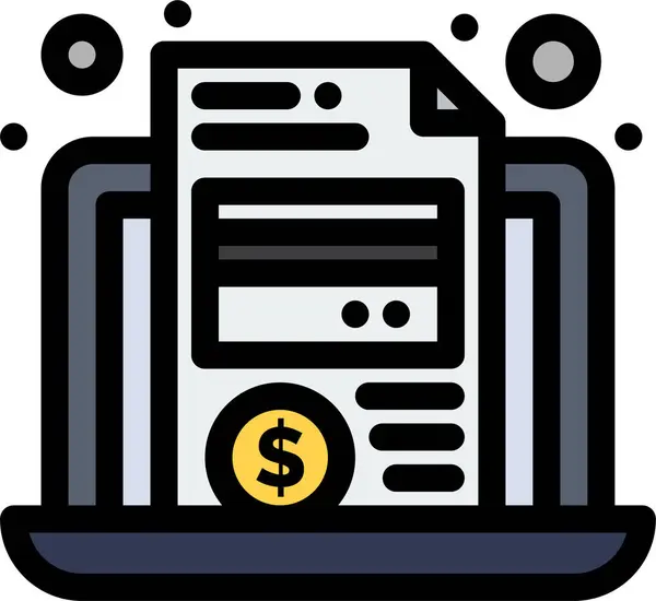 Card Economy File Icon — Stock Vector