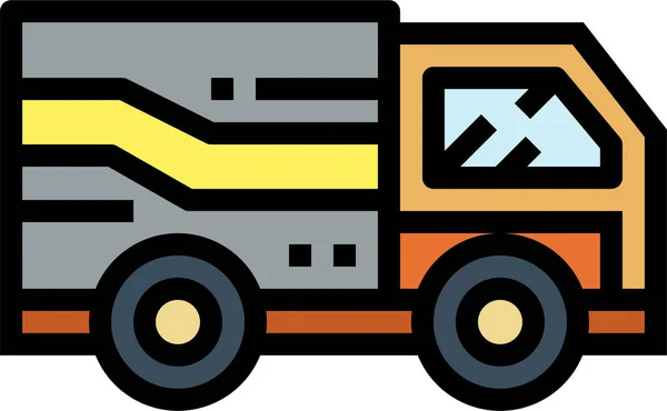 Ikona Transportu Przesyłki Stylu Wypełnionym — Wektor stockowy