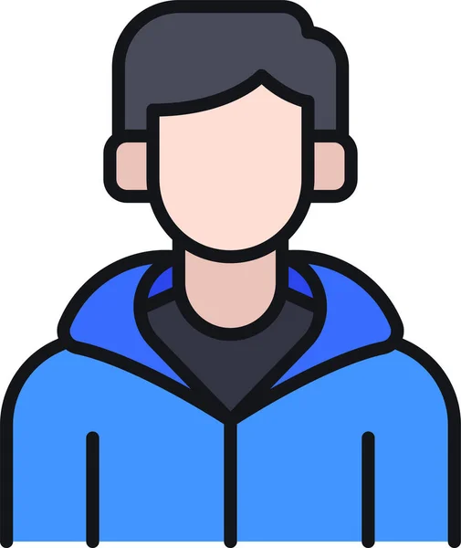 Avatar Mode Homme Icône — Image vectorielle