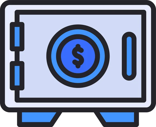 Иконка Деньги Сейф — стоковый вектор
