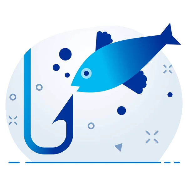 Aquarium Poisson Icône Marine — Image vectorielle