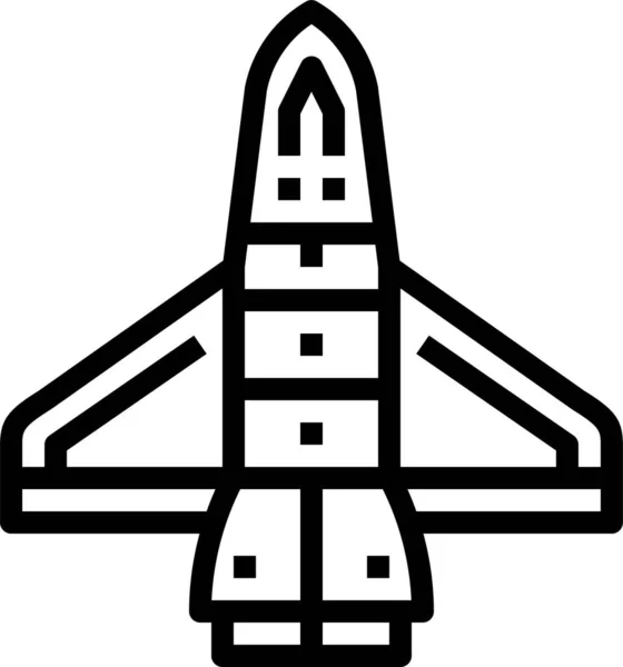 Cohete Nave Espacial Icono Nave Espacial Categoría Extraterrestres — Archivo Imágenes Vectoriales