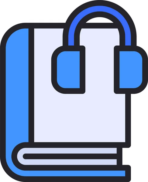 Audiolibro Audio Libro Icono — Vector de stock