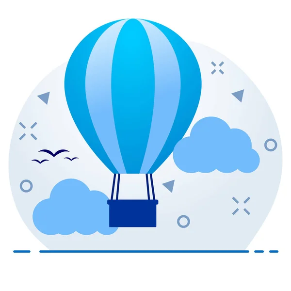 Icône Ballon Aérien Aventure — Image vectorielle