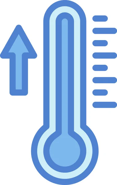 Icono Temperatura Mercurio Celsius — Vector de stock