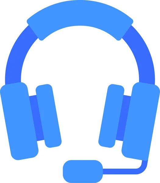 Auriculares Icono Comunicación Audio — Vector de stock