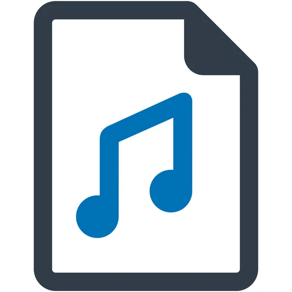 Icône Musique Chanson Audio — Image vectorielle