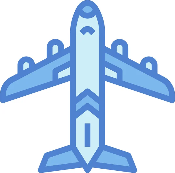 Aircraft Airplane Aviation Icon — Stock Vector