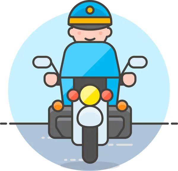 Fahrrad Ikone Der Kategorie Strafverfolgung — Stockvektor