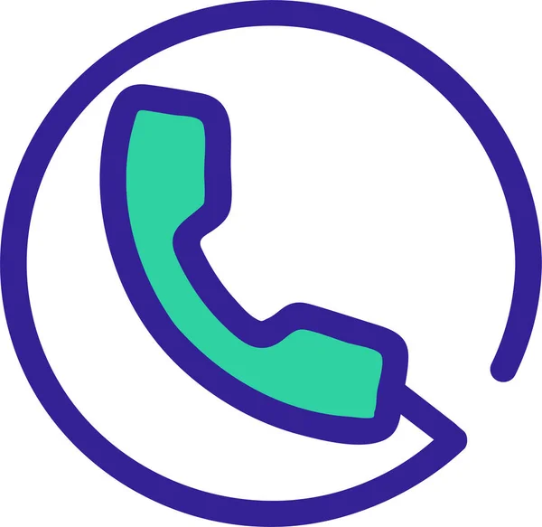 Business Call Kommunikations Ikone Der Kategorie Mittel Kommunikation — Stockvektor