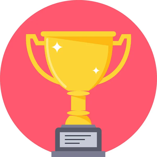 Achievement Champion Championship Icon Flat Style — Stock Vector