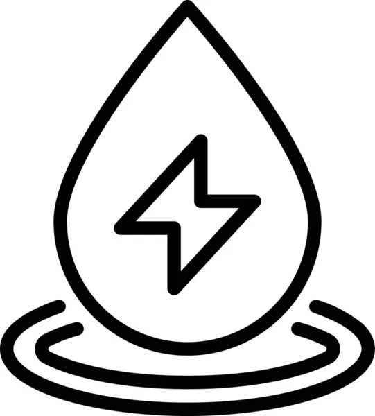 Aqua Drop Ecology Icon — Stock Vector