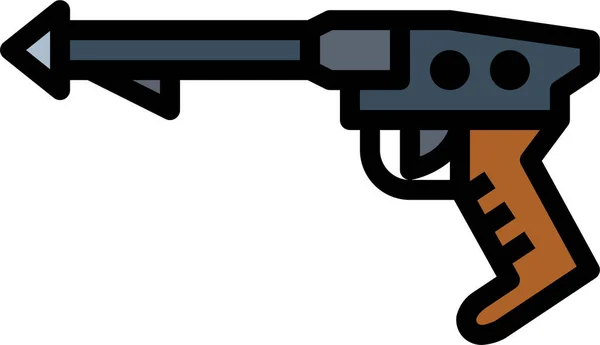 Ikona Polowania Broń Rybacką Kategorii Wojskowo Wojennej — Wektor stockowy