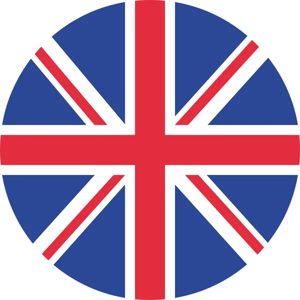 Britain British Flag Icon Flat Style — Stock Vector