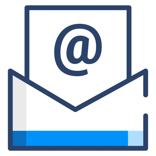 Correo Electrónico Sobre Carta Icono — Vector de stock