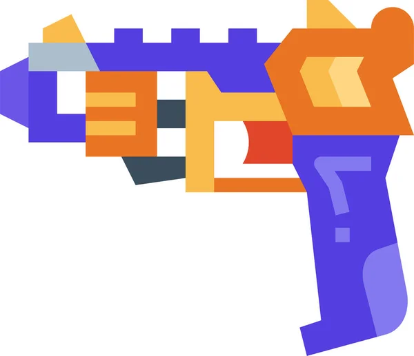 Pistol Nerf Leksak Ikon Militära Krig Kategori — Stock vektor
