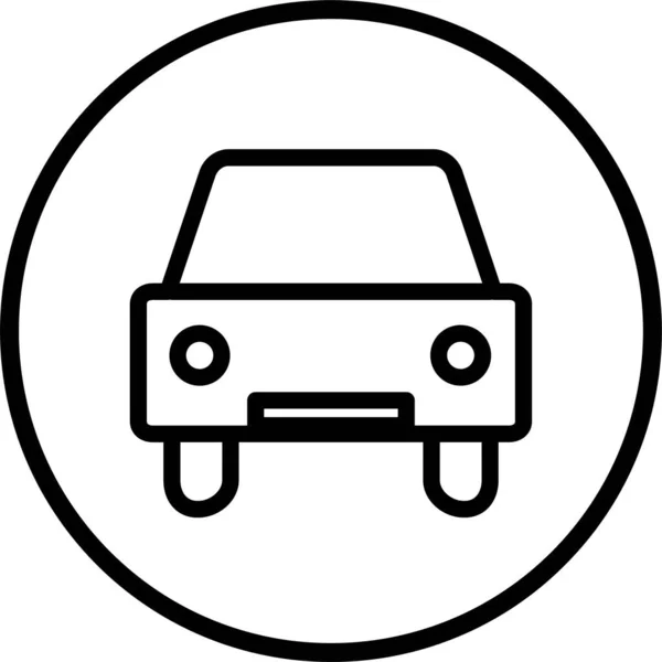 Ícone Carro Automação Automática Estilo Esboço —  Vetores de Stock
