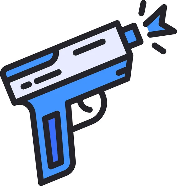 Gun Hand Pistol Icon — Stock Vector