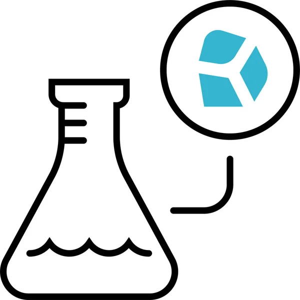 Icono Del Laboratorio Del Frasco Extracción — Archivo Imágenes Vectoriales