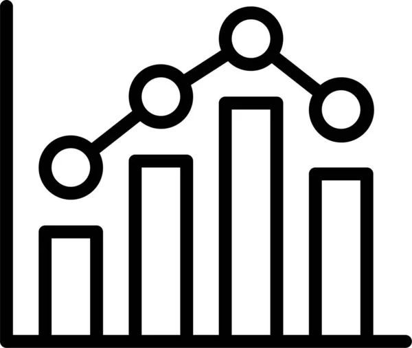 Diagramm Statistiken Web Symbol — Stockvektor