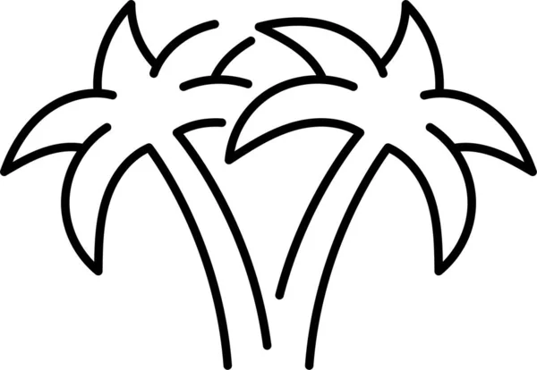 Arecaceae Palm Tree Icon — стоковый вектор